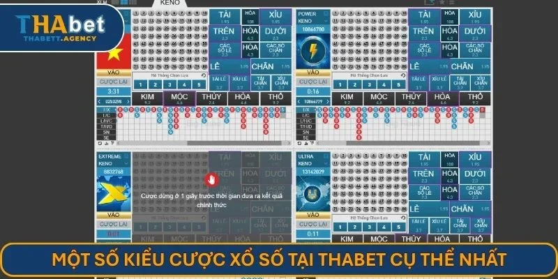 Một số kiểu cược xổ số THABET cụ thể nhất